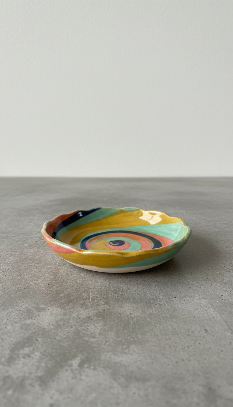 Artisan Ceramic Jewelry Dish