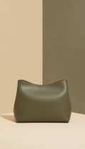 Olive Green Leather Handbag