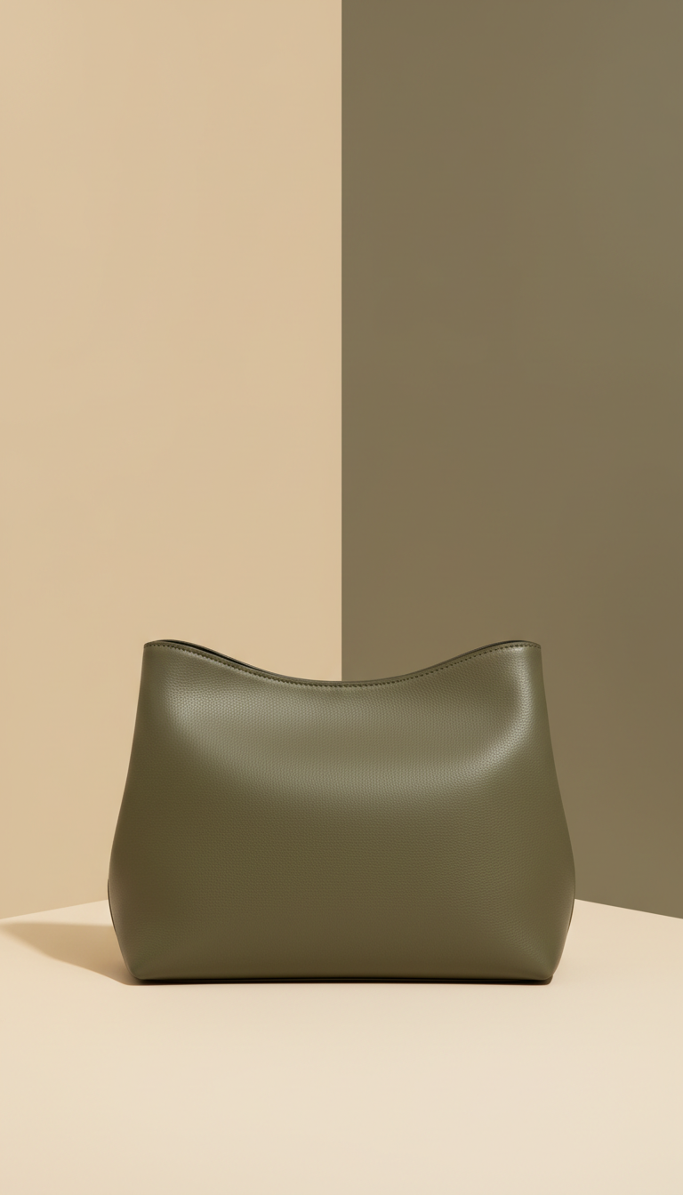 Olive Green Leather Handbag